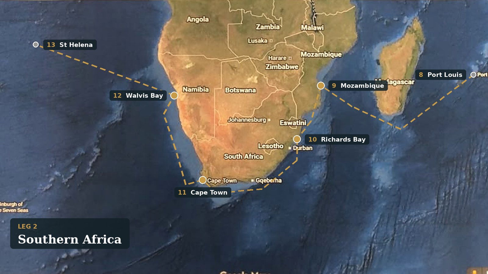 Leg 2: Southern Africa